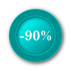 90 percent discount icon