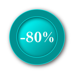 80 percent discount icon