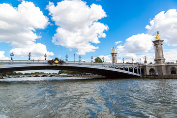 Fototapeta na wymiar Pont Alexandre in Paris