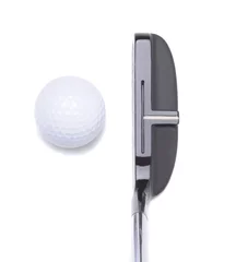 Papier Peint photo Golf Putter and Golf Ball on White
