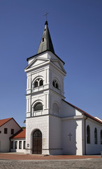 Fototapeta na wymiar Evangelical Lutheran Church in Marijampole. Lithuania