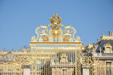 Grand golden  palace gates