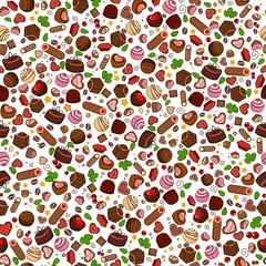 Background with sweets