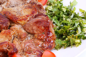 grilled meat onion healthy homemade food barbecue diet