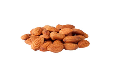 almonds in heap over