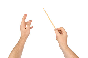 Music conductor hands