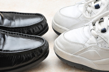 Work Shoes and Play Shoes