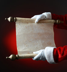 Santa Holding Naughty and Nice Scroll © Steve Cukrov