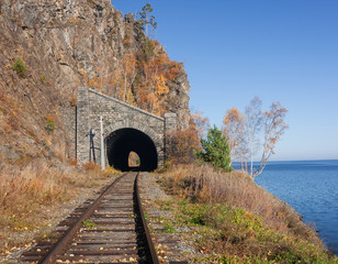 Autumn on the Circum-Baikal railroad