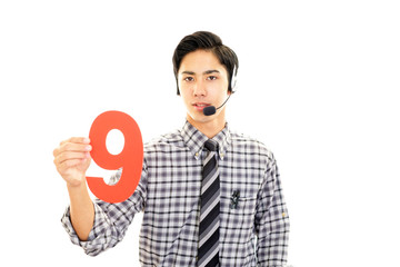 笑顔のオペレーター