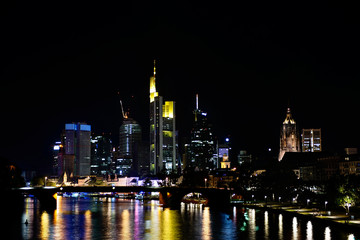 Fototapeta na wymiar Frankfurt at Night