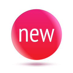 New red round icon