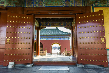 The red gate of Temple of Heaven