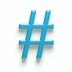 Obraz premium 3D hash tag