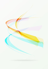 Abstract colorful background with wave