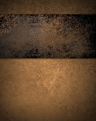 brown background with black grunge stripe on top border and vintage texture