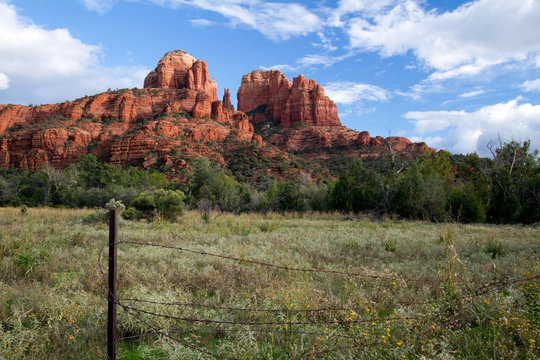 Cathedral Rock from an unusual vantage point in Sedona, Arizona