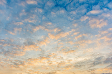 Fototapeta premium Dramatic cloud sunset and sunrise sky.