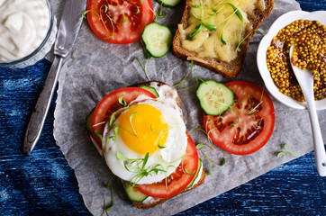 Sandwich with vegetables