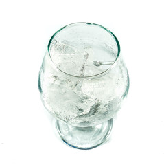 Glass  with ice