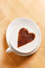 cappuccino with heart