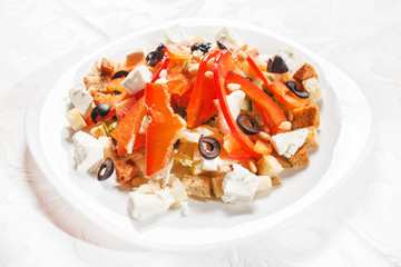 salad with feta