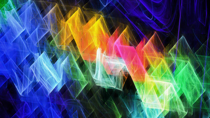 Artistic rectangle waves