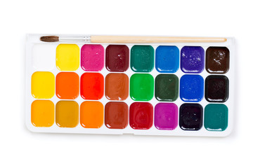 box of watercolors