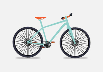 Fototapeta premium Retro Bicycle Background Vector Illustrator