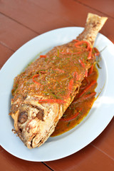 Curry fry fish