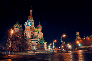 Fototapeta na wymiar Cathedral of the Basil. Russian. City landscape