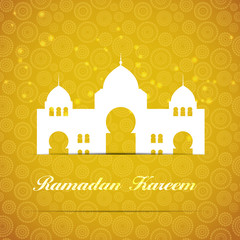 Background for Muslim Community Festival Vector Illustration