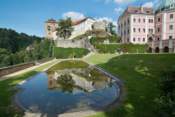 Palace and castle in Becov nad Teplou ,Czech Republic