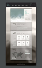 modern one page website design template