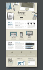 modern one page website design template