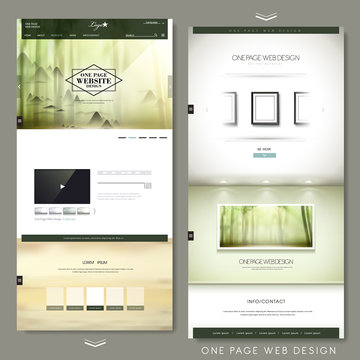 graceful one page website design template