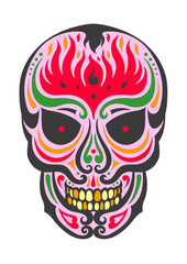 sugar skull day of the dead illustrations design
