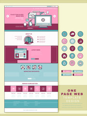 business concept one page website design