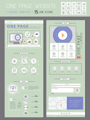 fresh one page website design template