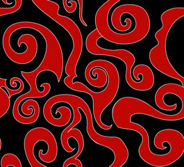 Crimson vector seamless pattern