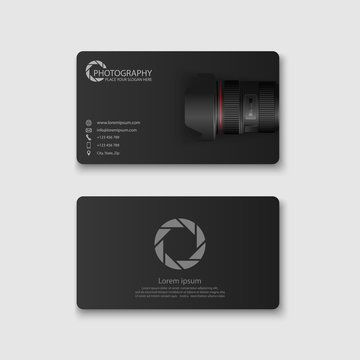 Business card template,photograph y,vector
