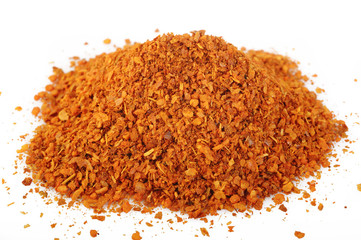 cayenne pepper on white background