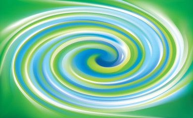 Vector swirling surface green and turquoise colors