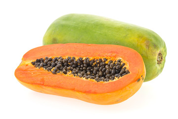 Papaya fruit isolated