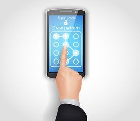 Phone unlocking pattern