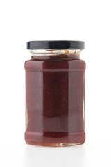 Strawberry jam jar