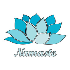 namaste - lotus flower
