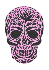 sugar skull day of the dead illustrations design