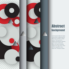 Brochure template with abstract background.