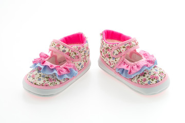 Fototapeta premium Baby girl shoes